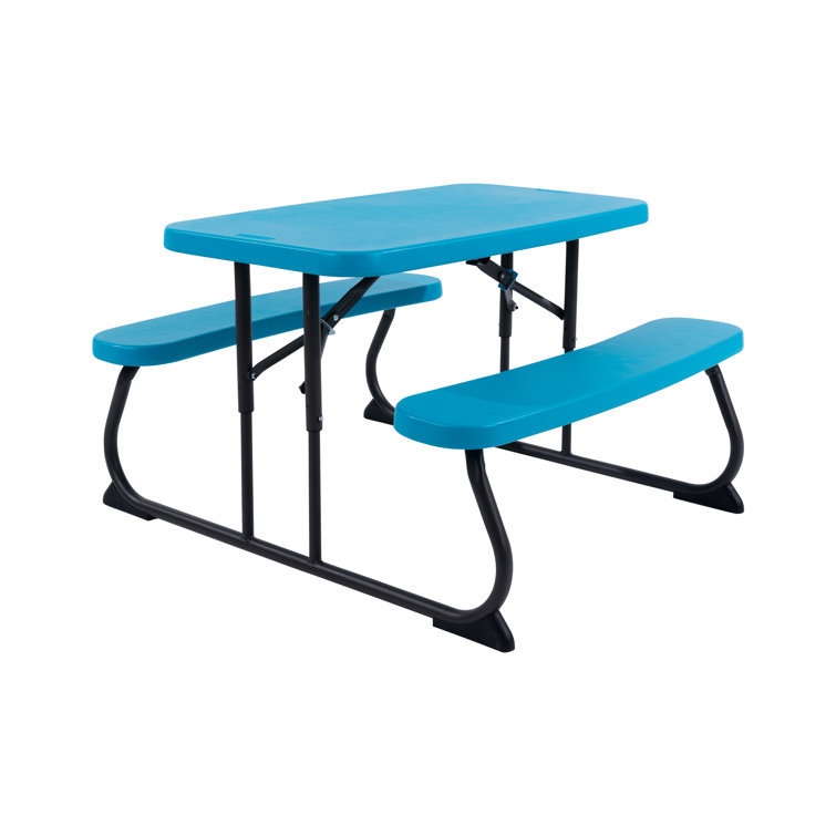 LIFETIME Children's Outdoor Picnic Table In Glacier Blue Wayfair Canada